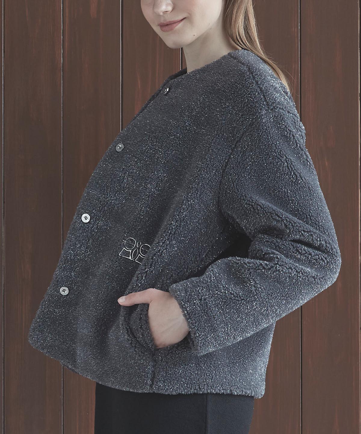 美品✨ PICONE ピッコーネ　ジャケット　カーディガン　羽織り　襟　ボーダー 2025FW NEW ARRIVAL -STUDIO PICONE-