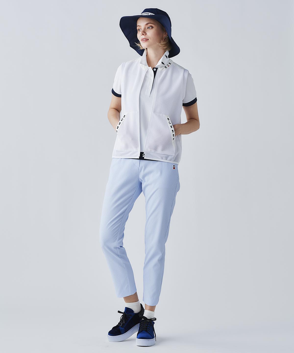 UV速乾サッカー調パンツ|ピッコーネクラブ - ゴルフウェアや婦人服通販