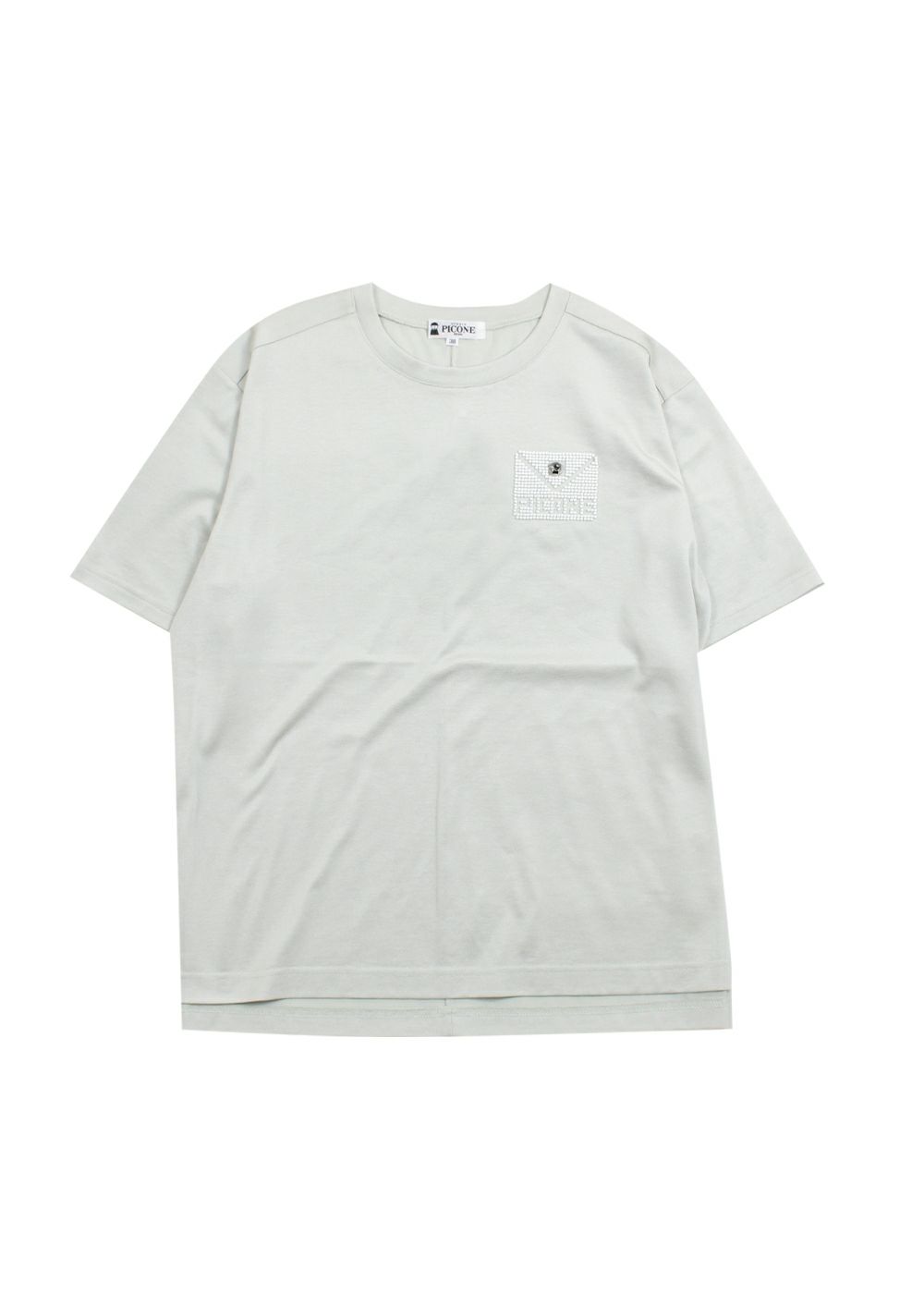 コットン混ビーズ刺繍Tシャツ|スタジオピッコーネ-アウトレット