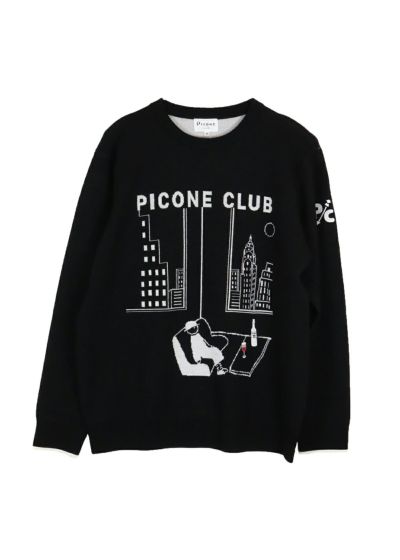 Picone Club ♥︎長袖ゴルフシャツ♥︎黒♥︎XL