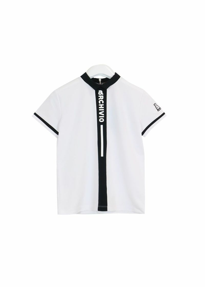アルチビオ　ゴルフ　レディース　半袖モックネックシャツ　サイズ３６　スカイブルー