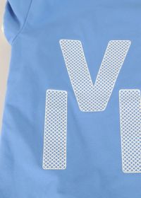 38 ARCHIVIO ブルー　吸汗速乾 UVカット パイピング archivio - 38 ARCHIVIO ブルー 吸汗速乾 UVカット パイピングの