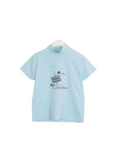 半袖ハイネックプルオーバー