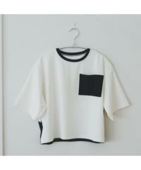 Ｔシャツ モノトーン 手書きライン（ホワイト）