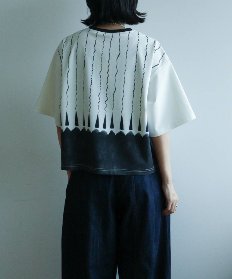 Tシャツ モノトーン 手書きライン|カーサピッコーネ - ゴルフ