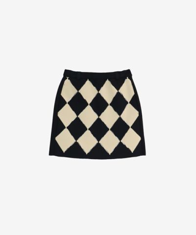 ブロックチェックニットスカート|アルチビオ - ゴルフウェアや婦人服通販