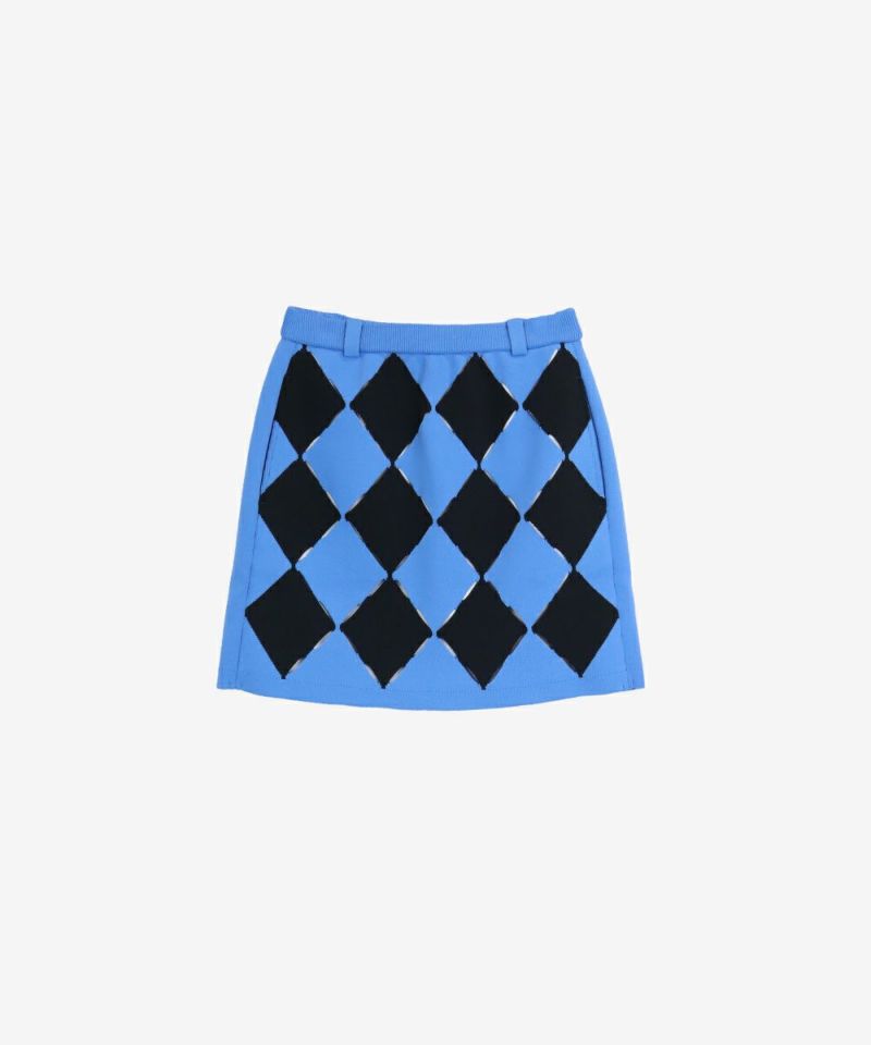ブロックチェックニットスカート|アルチビオ - ゴルフウェアや婦人服通販
