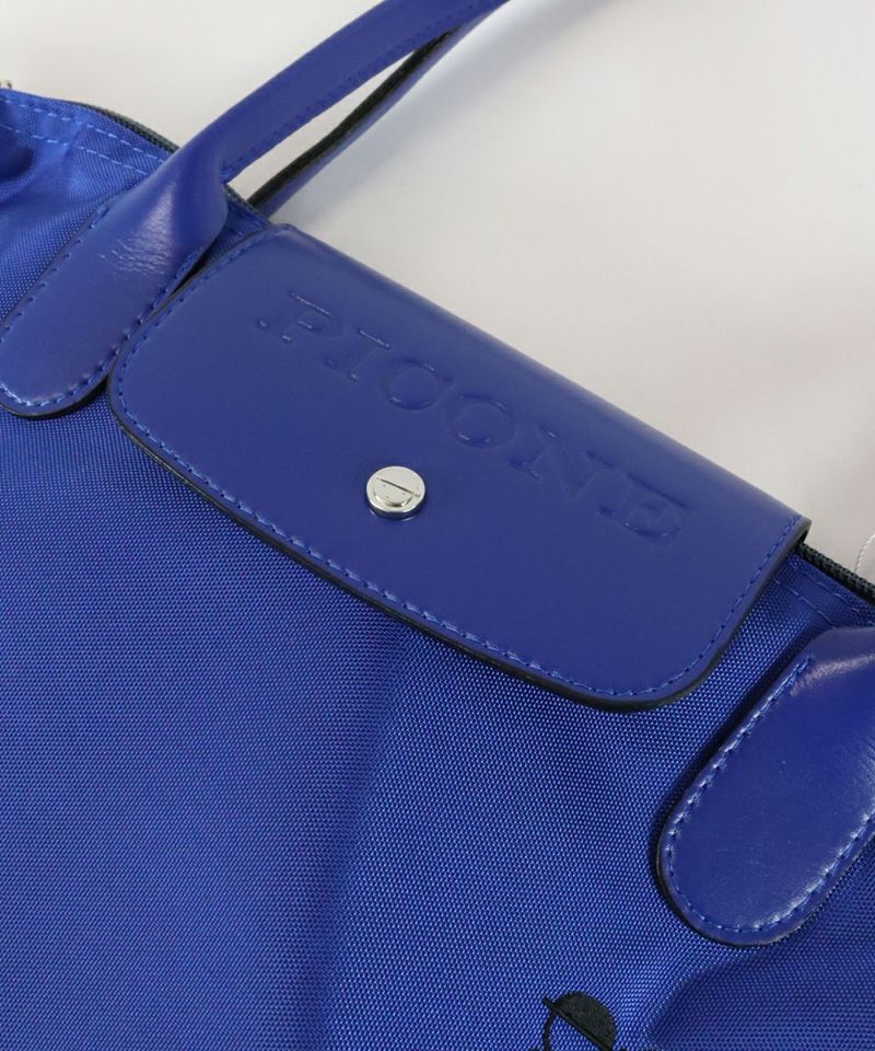 ピッコーネ　バック　ライトブルー STUDIO PICONE エコバッグ ハンドバッグ 33×23×7.5cm マチ付