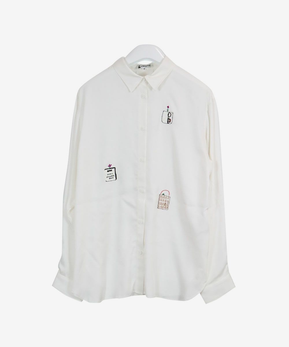 ツイル刺繍ブラウス|スタジオピッコーネ-アウトレット- - ゴルフウェア  