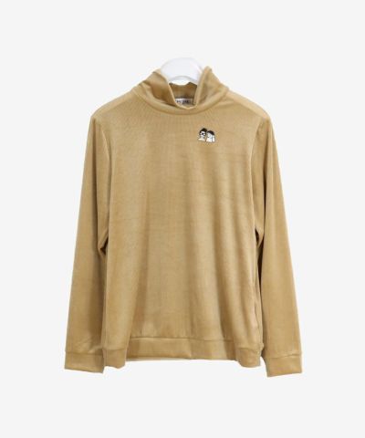 PICONE ハイネックシャツ レッド サイズL コットン混長袖ハイネックプルオーバー|スタジオピッコーネ