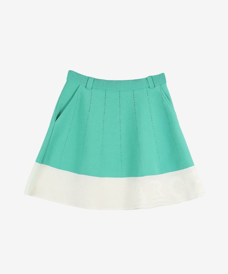 バイカラーフレアニットスカート|アルチビオ - ゴルフウェアや婦人服通販