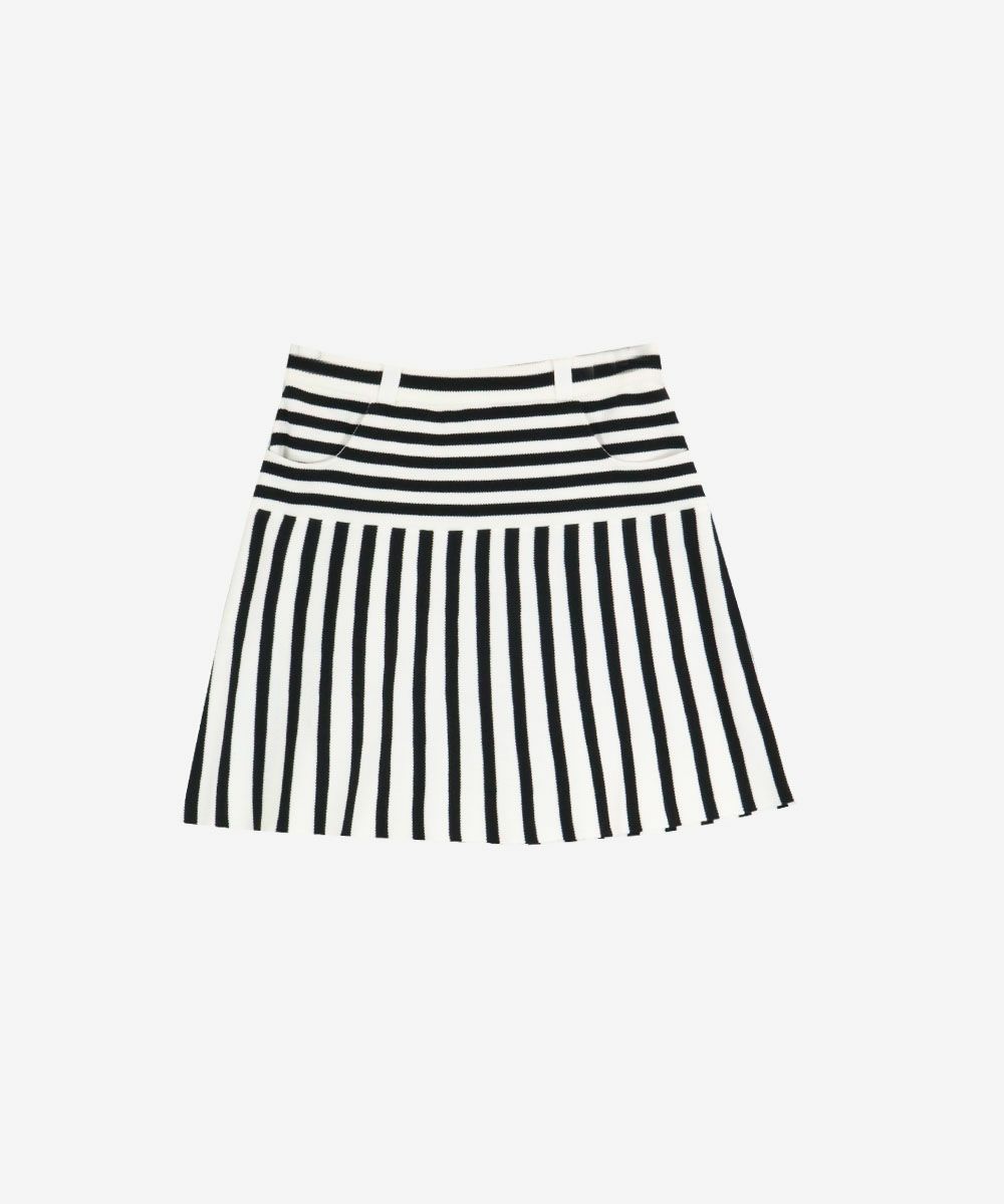 ストライプ柄ニットスカート|アルチビオ - ゴルフウェアや婦人服通販