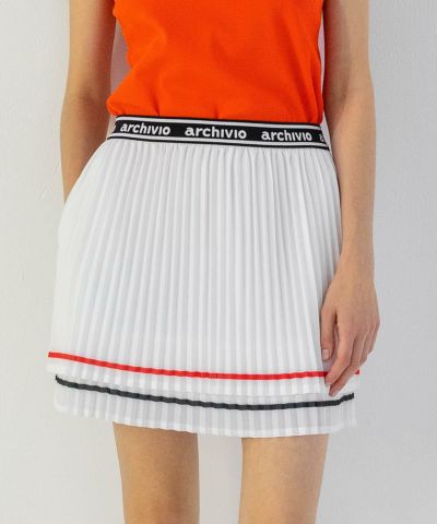 メッシュプリーツスカート