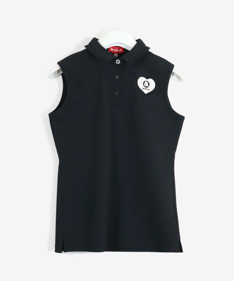フリル衿遮熱ノースリポロシャツ|アルチビオ - ゴルフウェアや婦人服通販