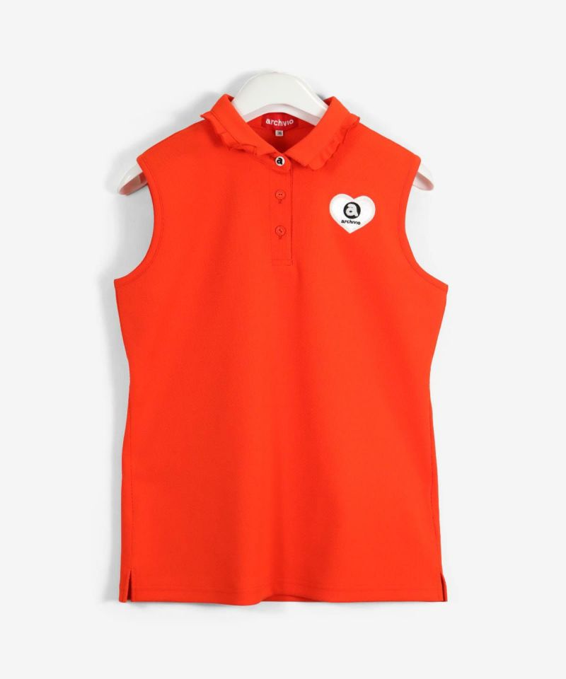フリル衿遮熱ノースリポロシャツ|アルチビオ - ゴルフウェアや婦人服通販