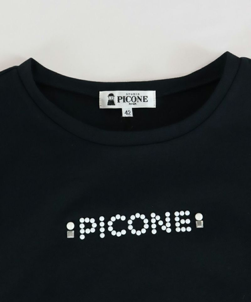 studiopicone-スタジオピッコーネ-コットン混五分袖プルオーバー