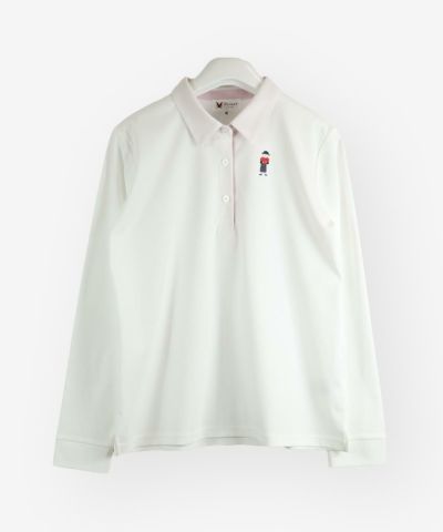 コットン混長袖ポロシャツ|ピッコーネクラブ - ゴルフウェアや婦人服通販