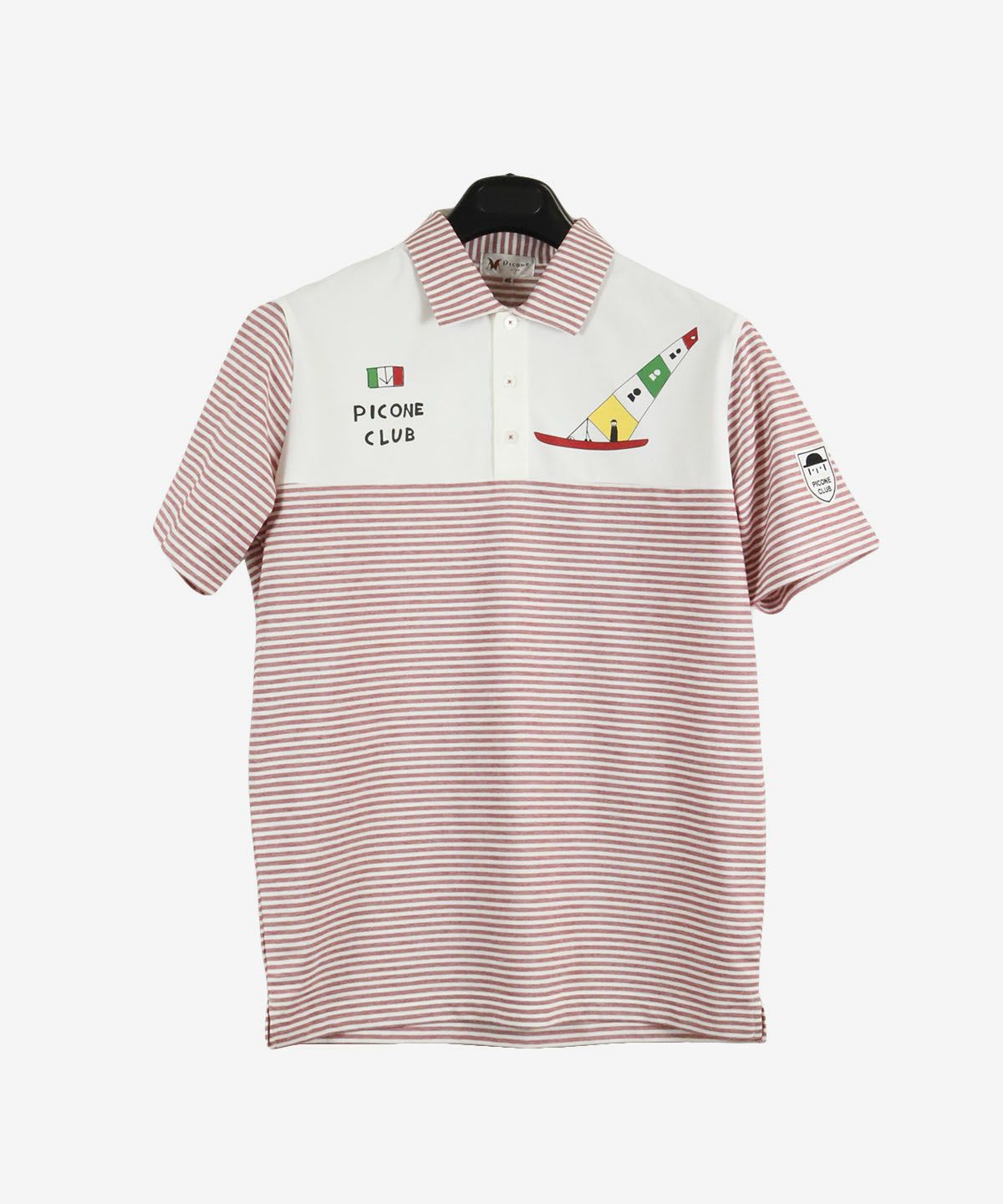 PICONE 新品タグ付白ポロシャツ 38サイズ （Picone 養う ピッコーネ 