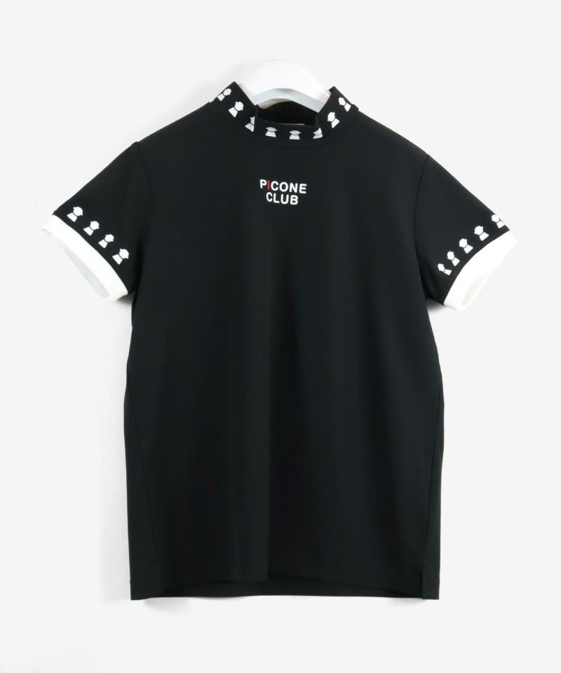 2024春夏ピッコーネクラブハイネックプルオーバー02黒