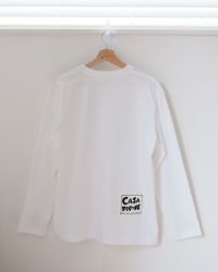 ロングスリーブTシャツ（ホワイト）後ろ