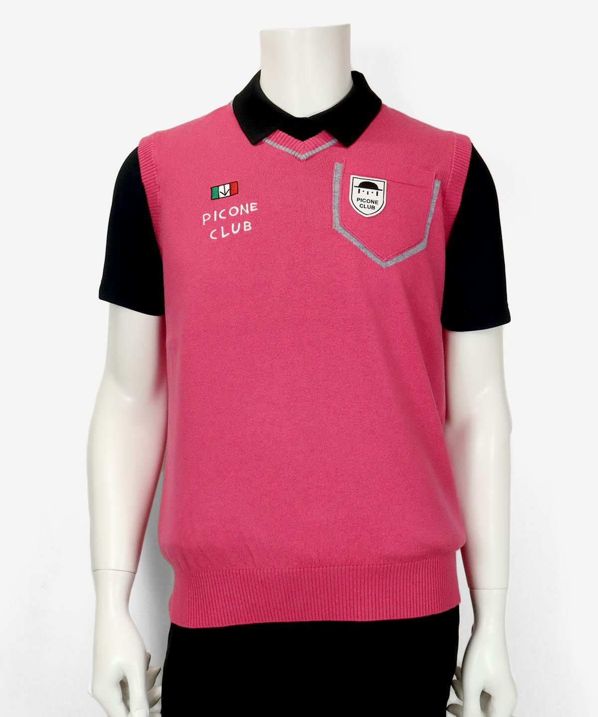 ピッコーネクラブウールベスト メンズ】ウールコットンVネックベスト|ピッコーネクラブ-アウトレット