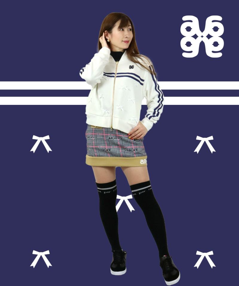 コットン裏毛リボンブルゾン|アルチビオ - ゴルフウェアや婦人服通販