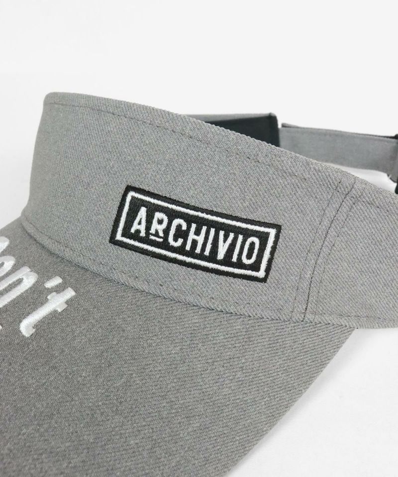 archivio - アルチビオ　サンバイザー　帽子 archivio アルチビオ サンバイザー レディース 黒 白 ピンク