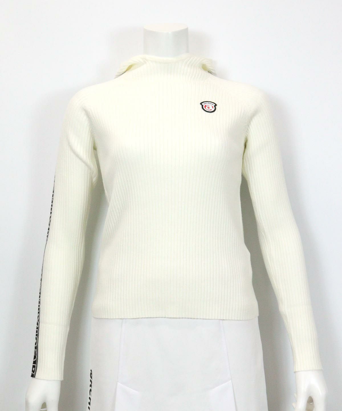 フード付きロゴラインニット|アルチビオ - ゴルフウェアや婦人服通販