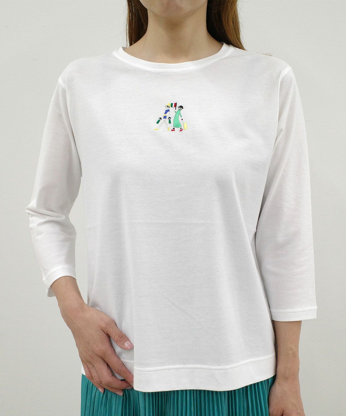 オンラインストア・店舗限定商品】コットン100％UV冷感刺繍プル 