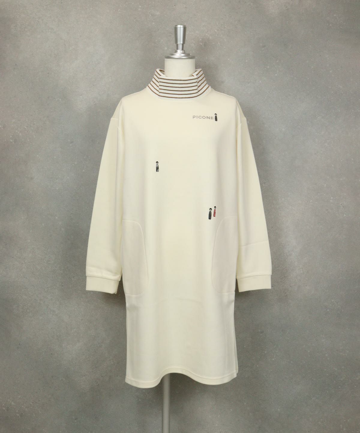 新品 ピッコーネ 重ねる PICONE コスメ柄ワンピース チュニック 38 M
