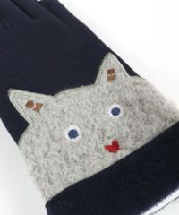 ネコ刺繍アップ