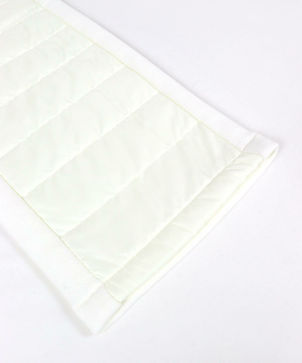 ニット切替中綿パンツ（ホワイト）裾