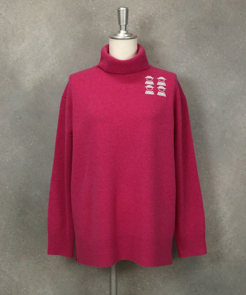 PICONE ピッコーネ　カシミヤ100% タートルネック　ニット　セーター　M カシミヤ100％タートルニット|スタジオピッコーネ - ゴルフ