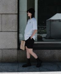 Tシャツ（ホワイト）コーディネート例