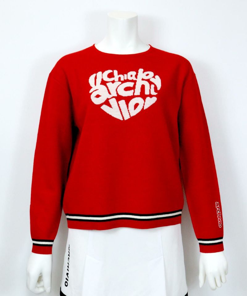 ウール混ハートロゴニット|アルチビオ-アウトレット- - ゴルフウェアや