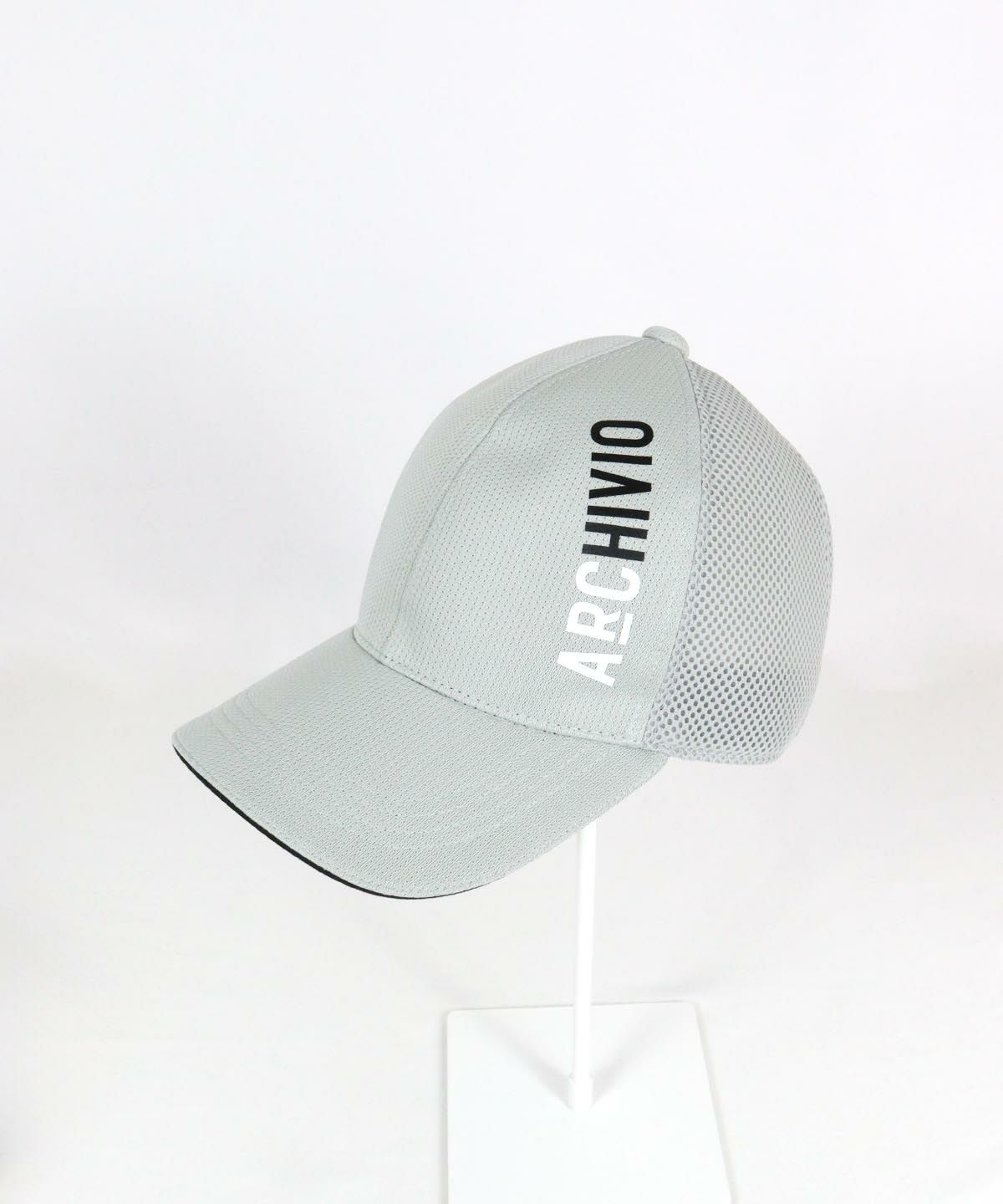 【メンズ】メッシュ切替キャップ(ライトグレー）
