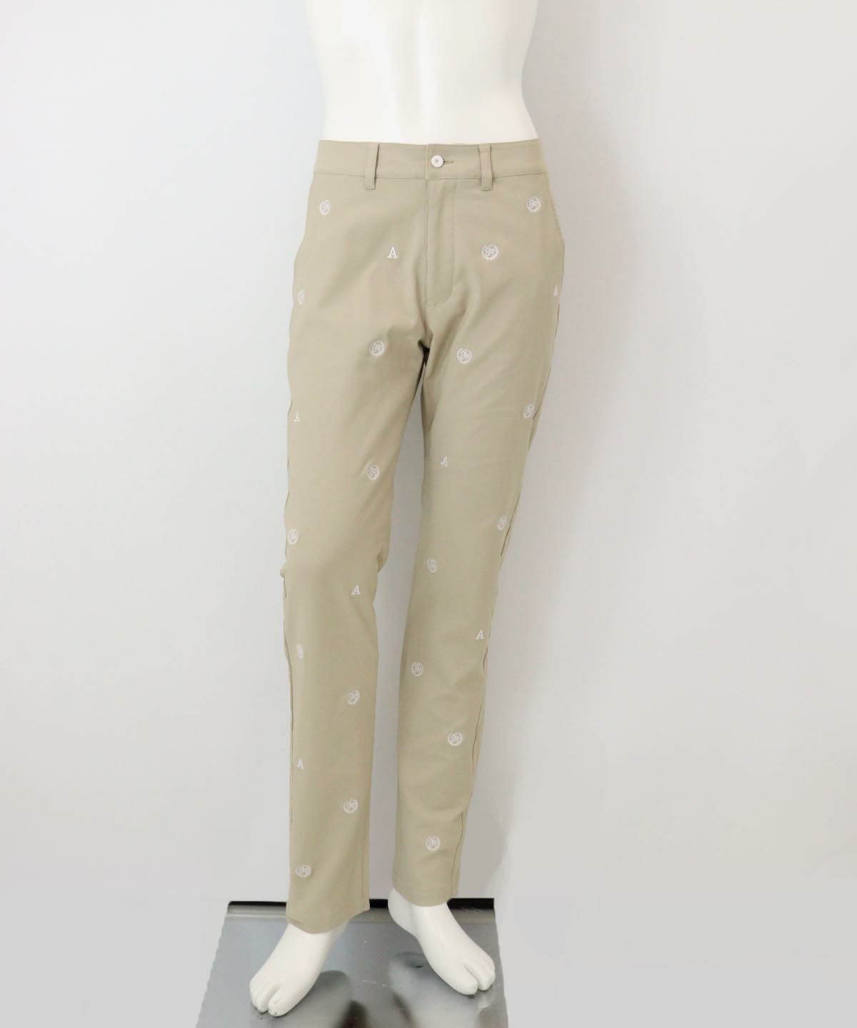ロゴ刺繍パンツ（ベージュ）