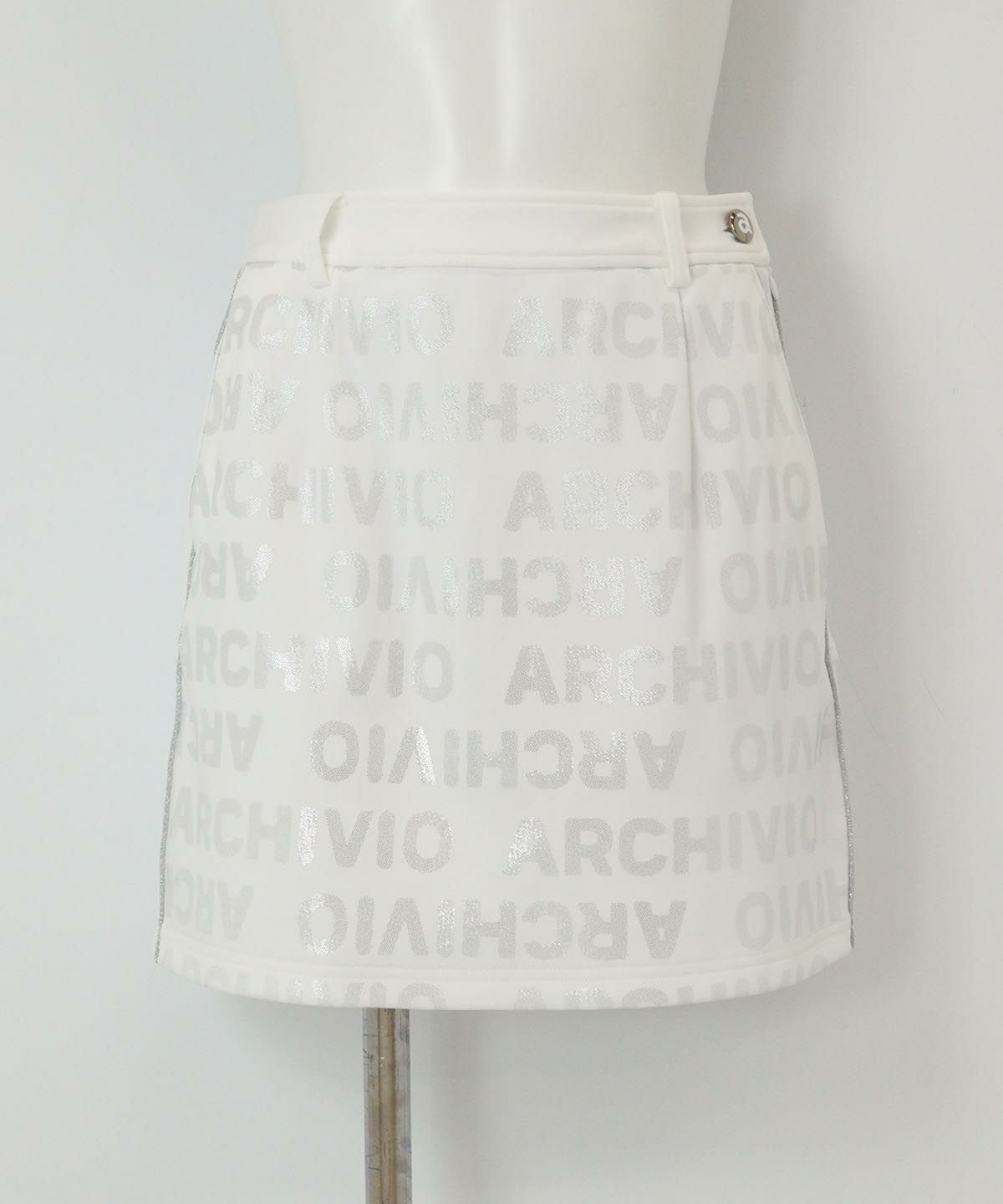 前後切替UV冷感スカート（ホワイト）