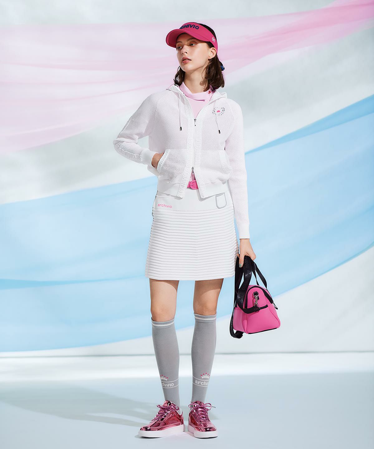 パイピングラインスカート|アルチビオ - ゴルフウェアや婦人服通販