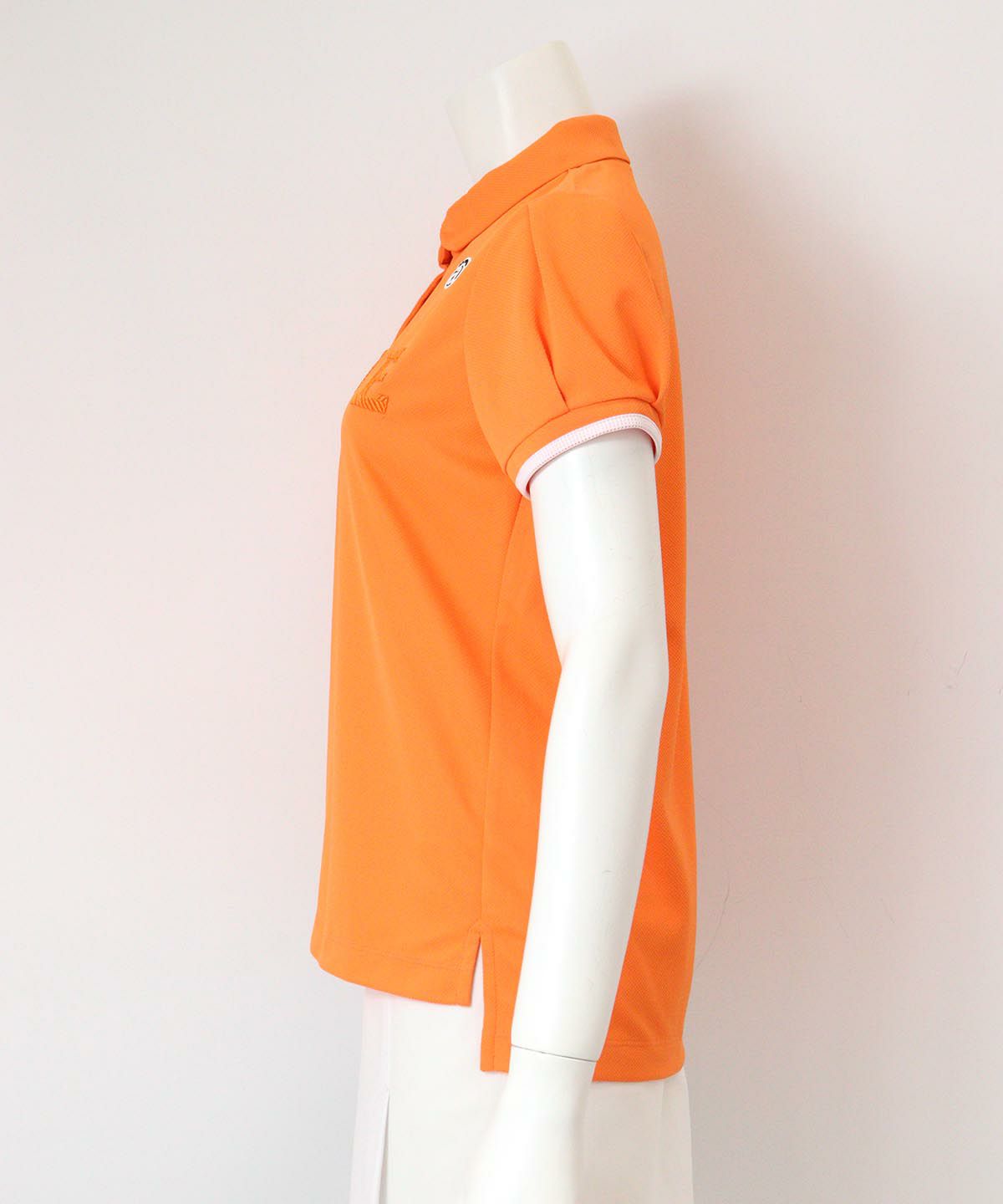 LOVE刺繍ポロシャツ横(オレンジ）