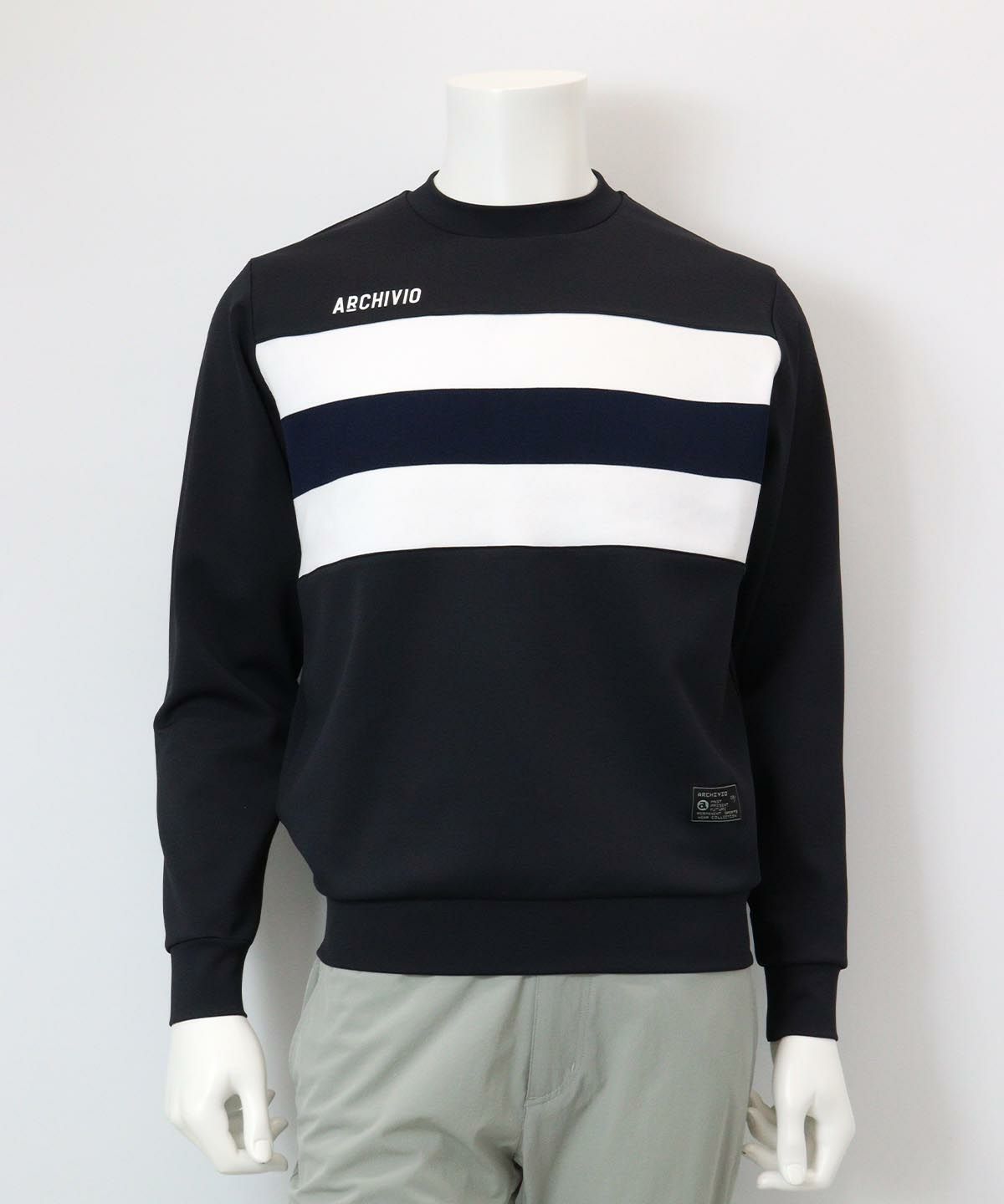 【メンズ】フロント切替UV速乾プルオーバー（ネイビー）