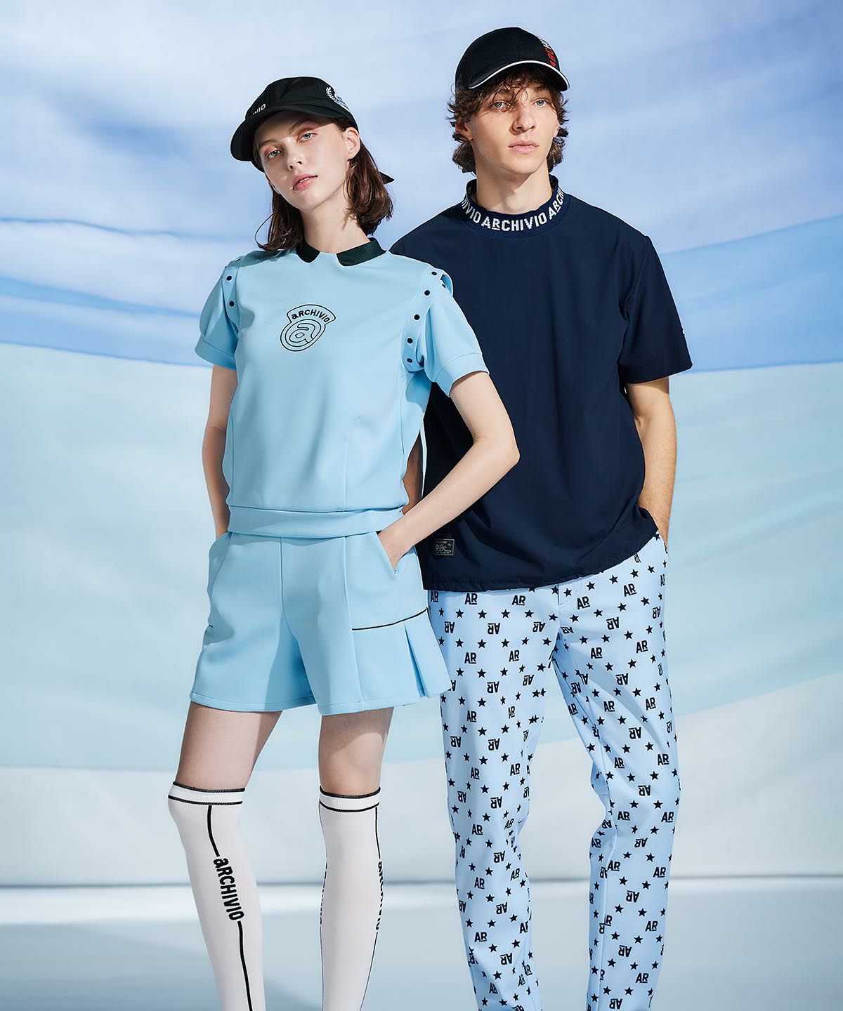 モデル着用画像（ネイビー）