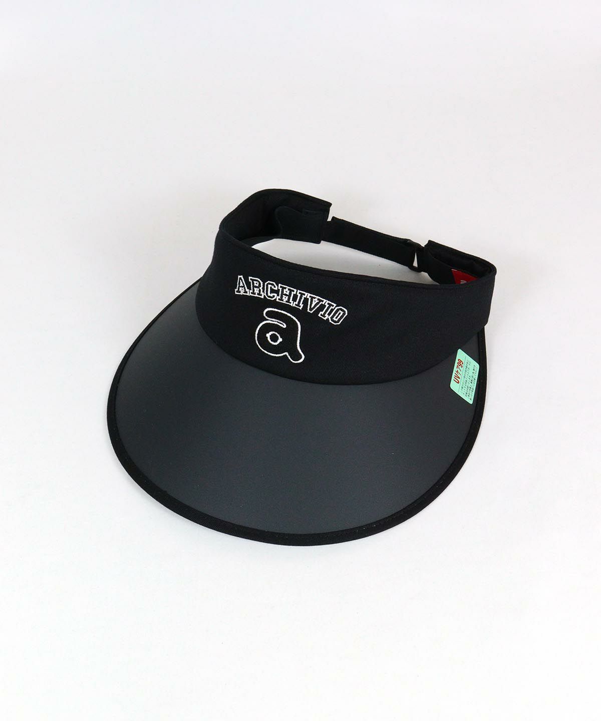 ツバ広サンバイザー（ブラック）