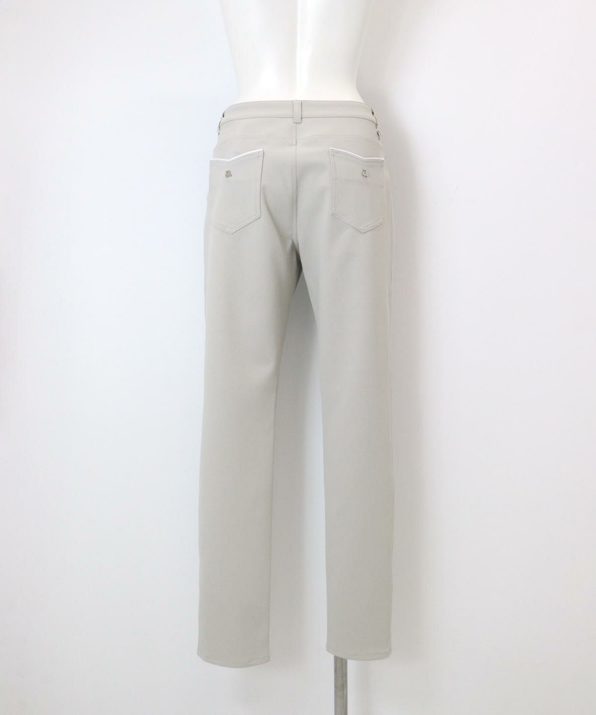 UV冷感ストレッチパンツ後（ライトグレー）