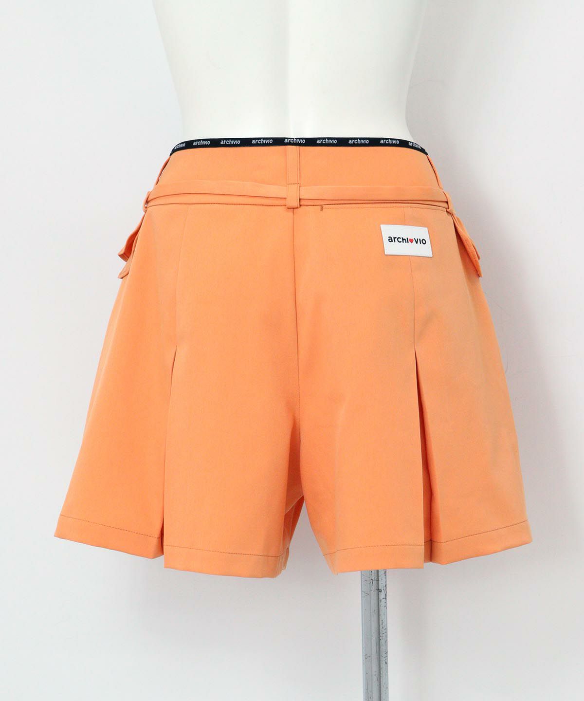 ベルト付き撥水ショートパンツ|アルチビオ - ゴルフウェアや婦人服通販