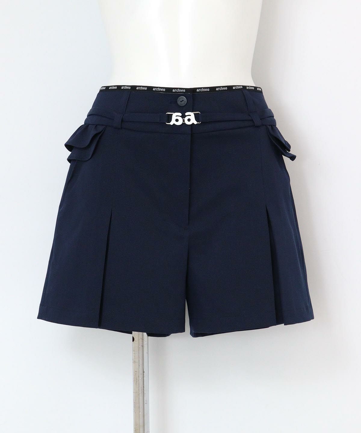 ベルト付き撥水ショートパンツ|アルチビオ - ゴルフウェアや婦人服通販