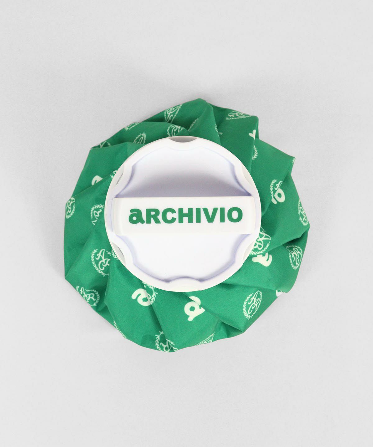 総柄プリント氷のう上（グリーン）