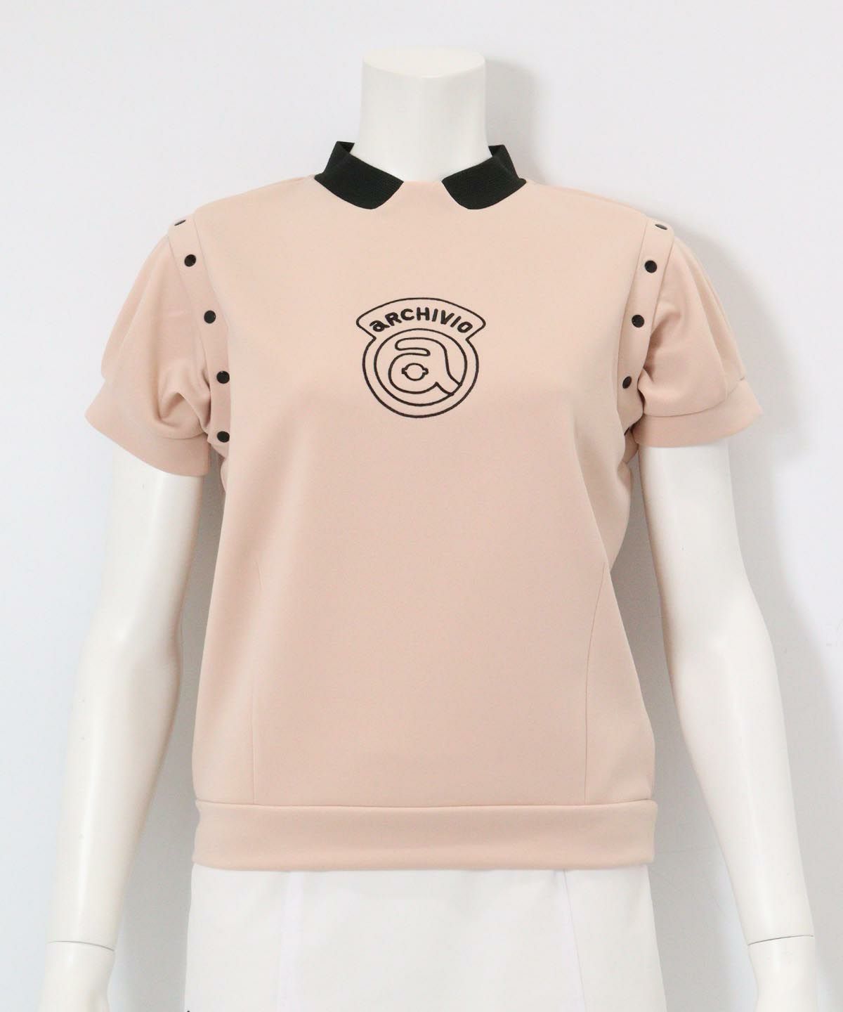 2WAY袖UV冷感プルオーバー(ライトオレンジ)