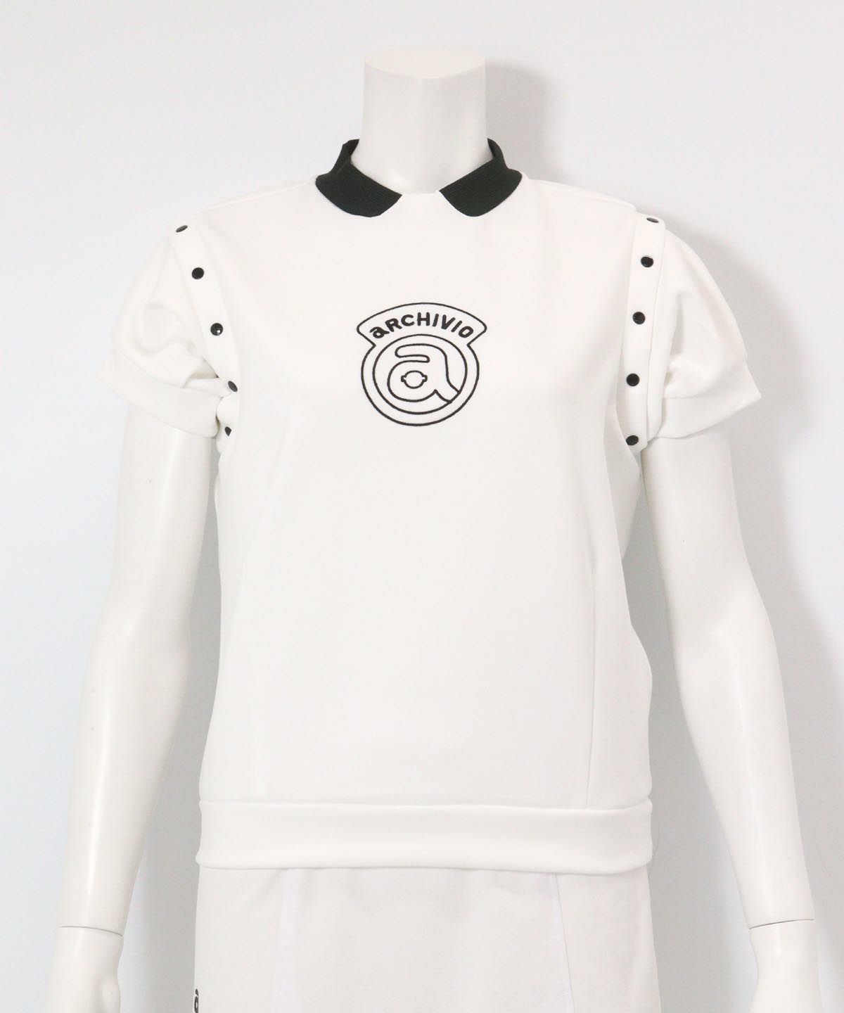 2WAY袖UV冷感プルオーバー(ホワイト)