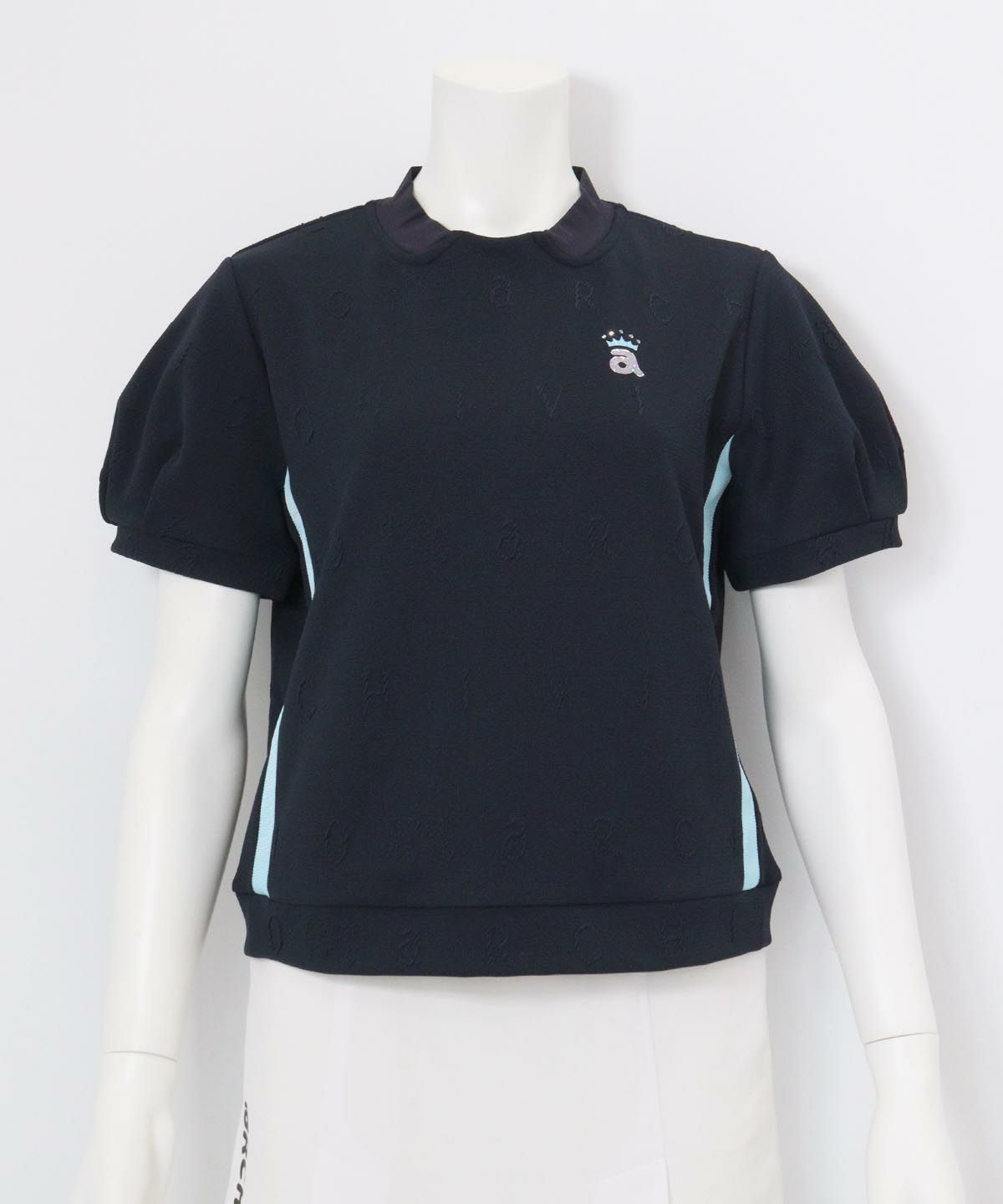 ふくれジャガードプルオーバー(ネイビー)